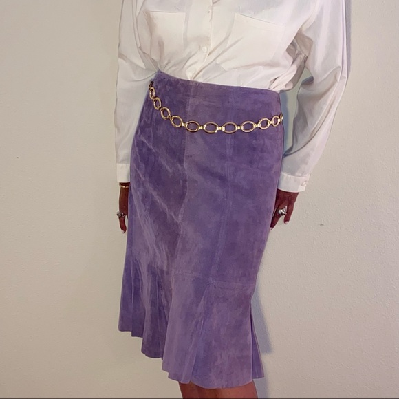 Ideology Purple Suede Skirt Size 22W - Picture 3 of 5